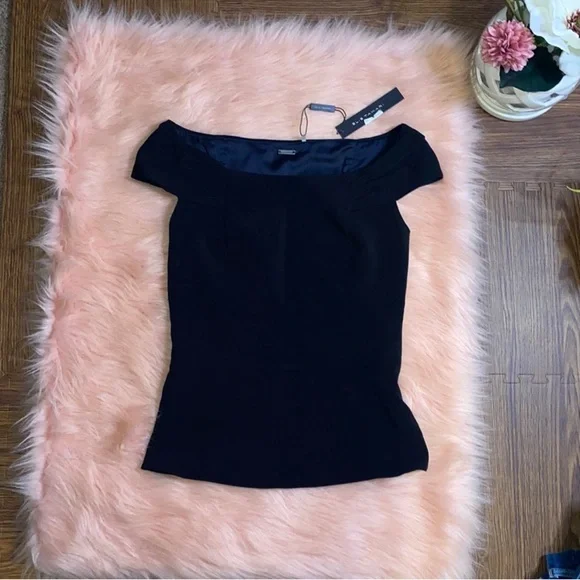 ElieTahari Darlene Blouse Size XS color: Black NWT - Picture 2 of 12